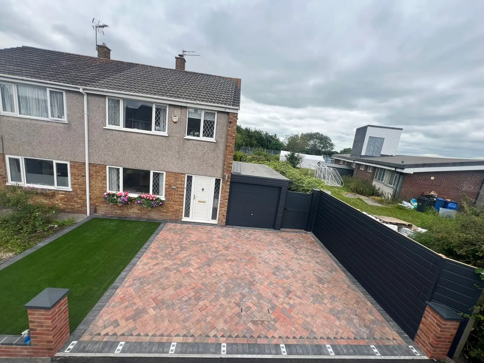Block paving installation